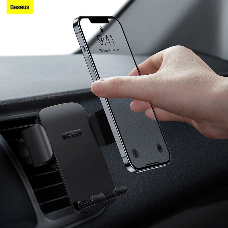 Baseus Car Mount Holder For Air Outlets and Center Console - Black